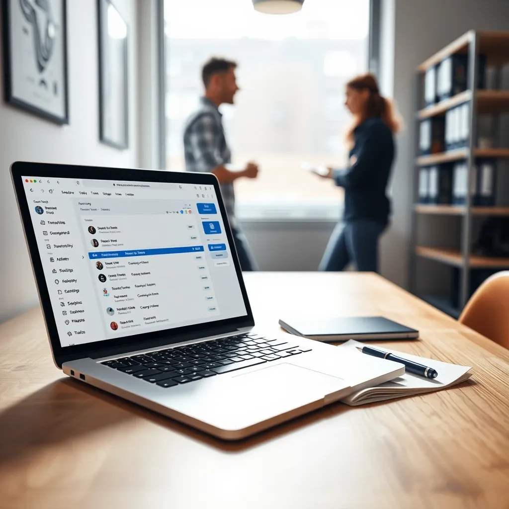 Interface systemu JobJet - zarządzanie zleceniami i harmonogramem pracy w firmie usługowej